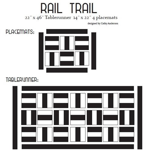 Rail Trail Cutie Pattern (4 pack) – CutiePatterns.Com