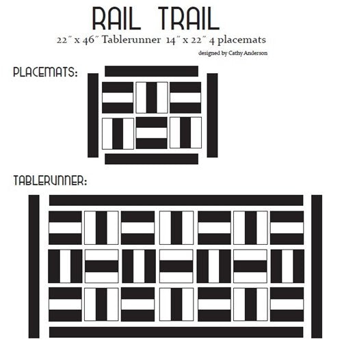 Rail Trail Cutie Pattern (4 pack)